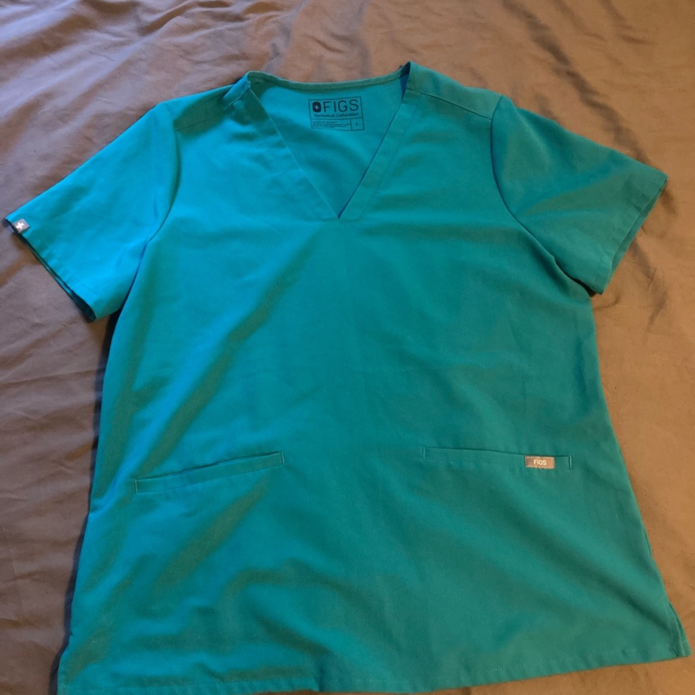 Figs scrubs set. Teal kade and teal casma. NWOT
